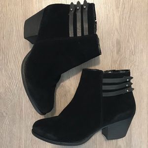 Black Suede Ankle Booties